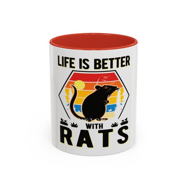Life Is Better With Rats Coffee Mug — Cute Rat Lover Gift (11/15oz)