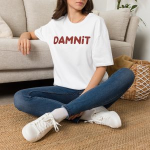 Damnit T Shirt – Funny Retro Script Casual Tee | 100% Cotton