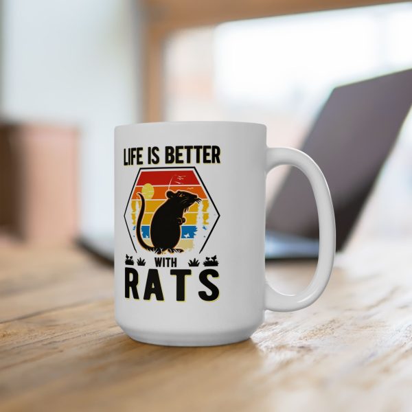Life Is Better With Rats Mug – Ceramic Coffee Cup (11oz & 15oz)