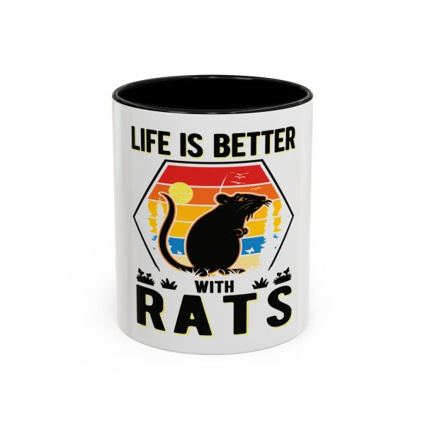 Life Is Better With Rats Coffee Mug — Cute Rat Lover Gift (11/15oz)