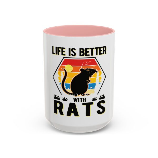 Life Is Better With Rats Coffee Mug — Cute Rat Lover Gift (11/15oz)
