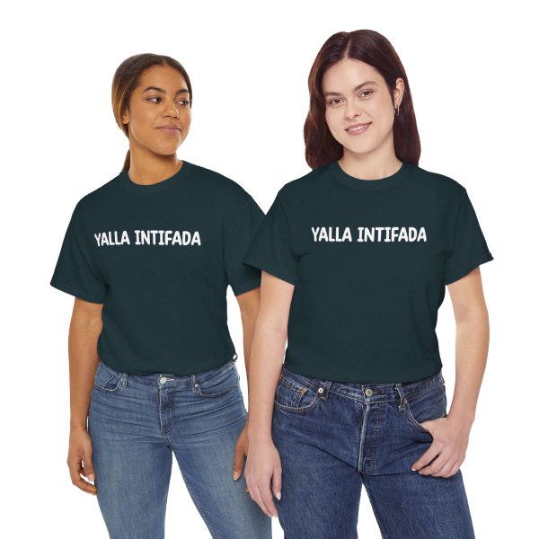 Yalla Intifada T Shirt | Ethically Made, Comfortable & Bold Statement Appare