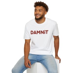 Damnit T Shirt – Funny Retro Script Casual Tee | 100% Cotton