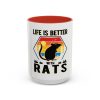 Life Is Better With Rats Coffee Mug — Cute Rat Lover Gift (11/15oz)