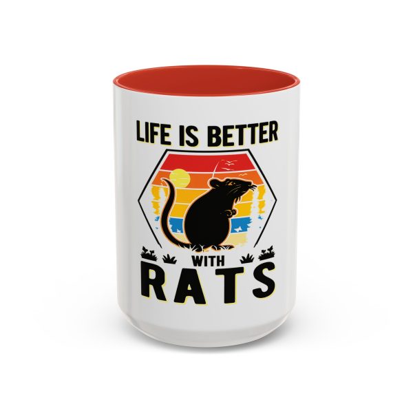 Life Is Better With Rats Coffee Mug — Cute Rat Lover Gift (11/15oz)