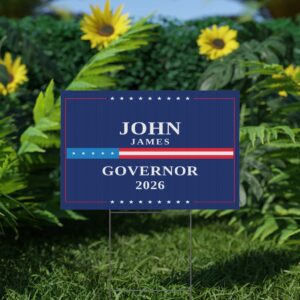 John James Yard Sign – Official Political Campaign Lawn Sign