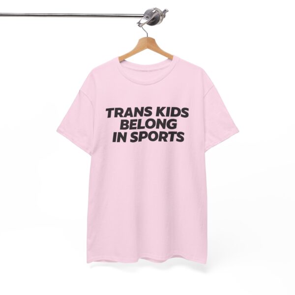Trans Kids Belong in Sports T Shirt – Bold Ally Tee