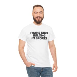 Trans Kids Belong in Sports T Shirt – Bold Ally Tee