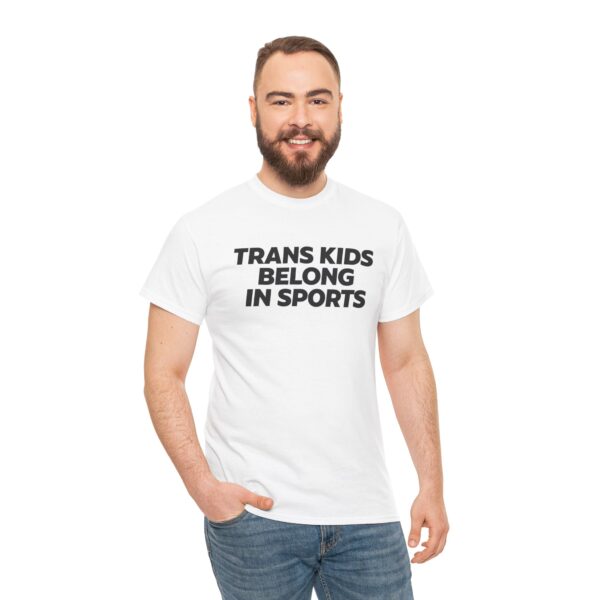 Trans Kids Belong in Sports T Shirt – Bold Ally Tee