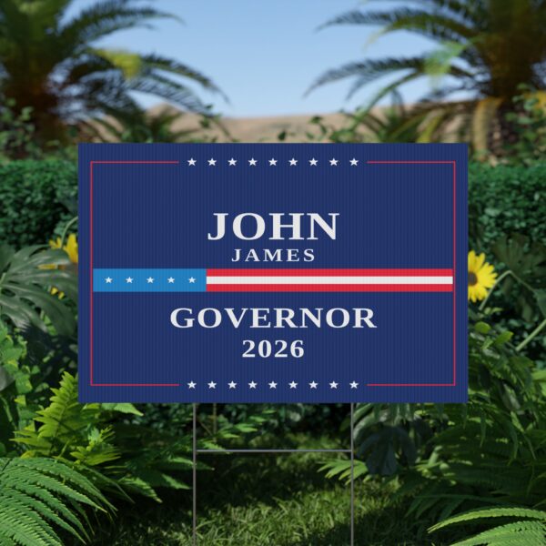 John James Yard Sign – Official Political Campaign Lawn Sign