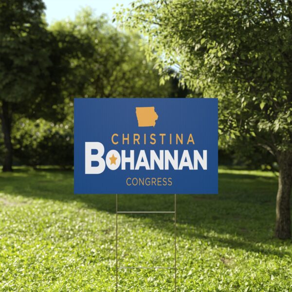 Christina Bohannan Yard Sign | For Congress Lawn Sign