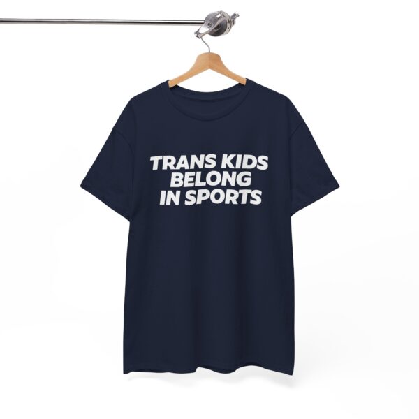 Trans Kids Belong in Sports T Shirt – Bold Ally Tee