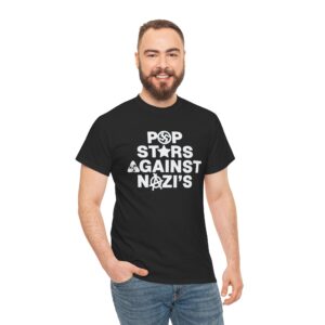 Pop Stars Against Nazis T Shirt | Punk Statement Tee