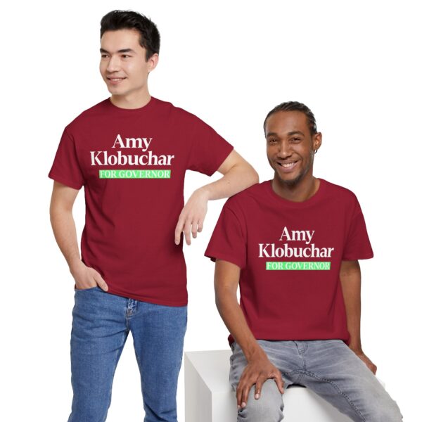 Amy Klobuchar For Governor T Shirt – Bold Campaign Tee
