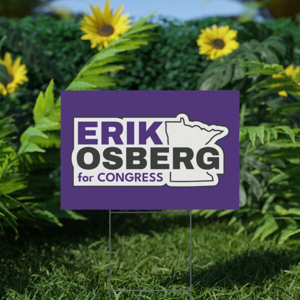 Erik Osberg for Congress Yard Sign