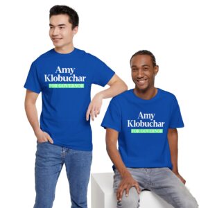 Amy Klobuchar For Governor T Shirt – Bold Campaign Tee