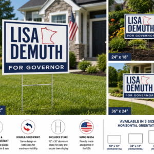 Lisa DeMuth for Governor Yard Sign | Political Yard Sign