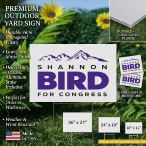 Shannon Bird for Congress Yard Sign | Lawn Sign USA