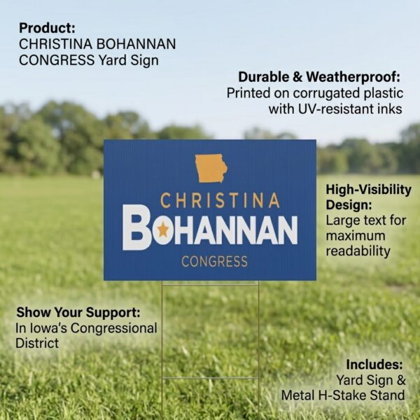 Christina Bohannan Yard Sign