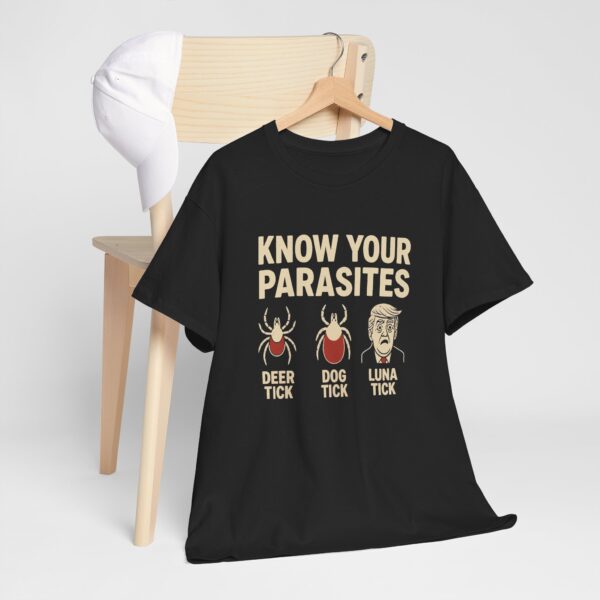 Know Your Parasites T Shirt | Deer Dog & Luna Tick Graphic Tee