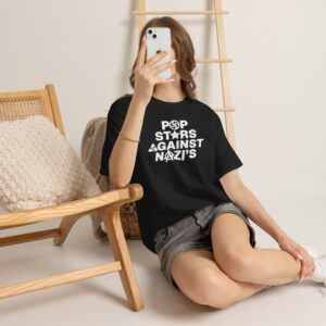 Pop Stars Against Nazis T Shirt | Punk Statement Tee