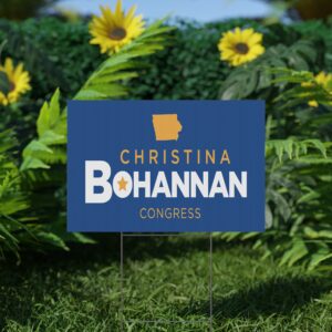 Christina Bohannan Yard Sign | For Congress Lawn Sign
