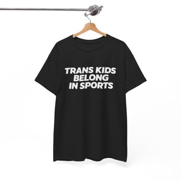 Trans Kids Belong in Sports T Shirt – Bold Ally Tee