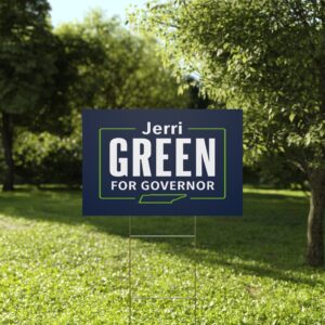 Jerri Green Yard Sign – Jerri Green for Governor Lawn Sign