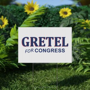 Gretel For Congress Yard Sign – Durable Lawn Sign | USA Made