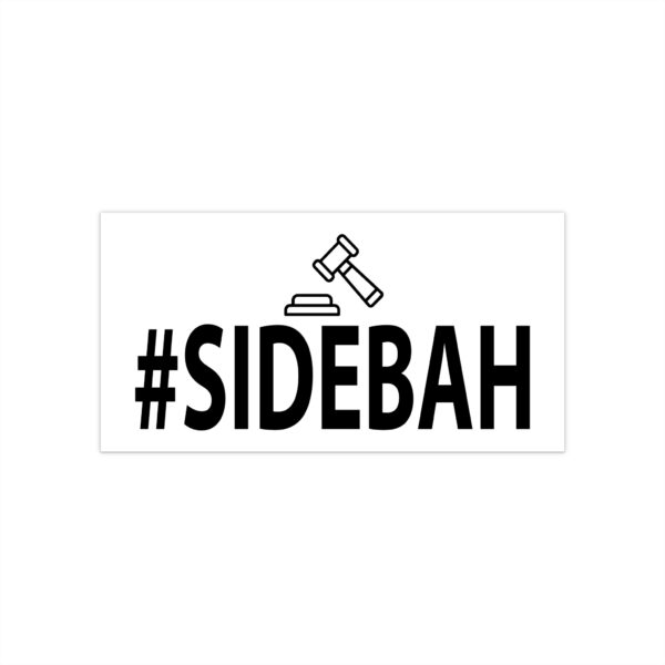 SIDEBAH Sticker – Lindsay Clancy Trial & Boston Accent Vinyl Decal