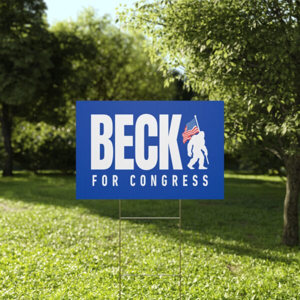 Beck Yard Sign | Beck for Congress Lawn Sign