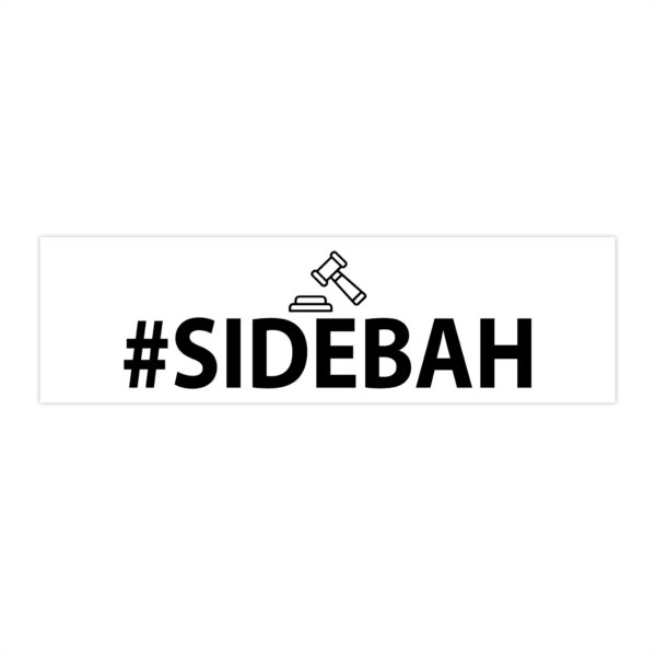 SIDEBAH Sticker – Lindsay Clancy Trial & Boston Accent Vinyl Decal