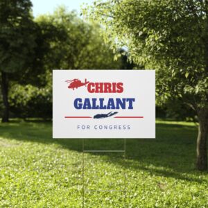 Chris Gallant Yard Sign – Official Chris Gallant For Congress Lawn Sign