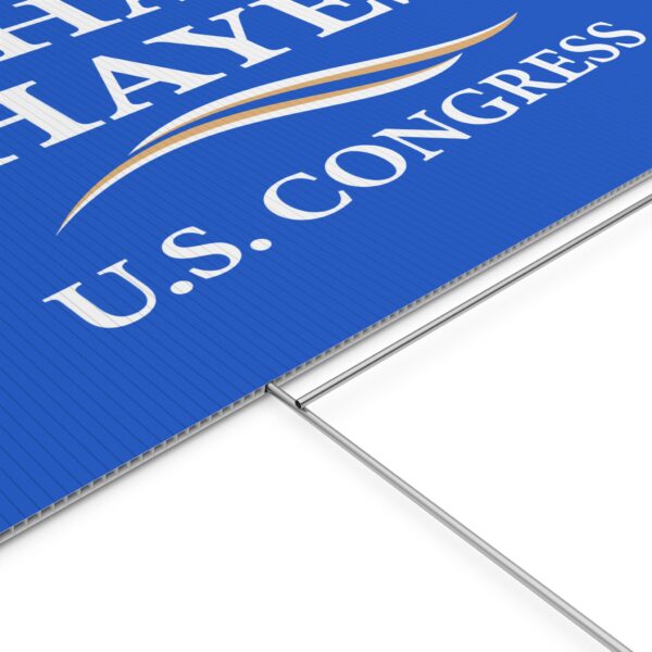 Jahana Hayes Yard Sign – Heavy-Duty Outdoor Campaign Lawn Sign
