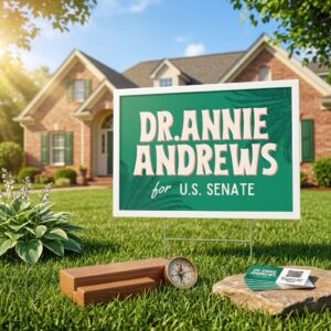 Dr. Annie Andrews Yard Sign – U.S. Senate Lawn Sign