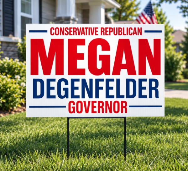 Megan Degenfelder Yard Sign