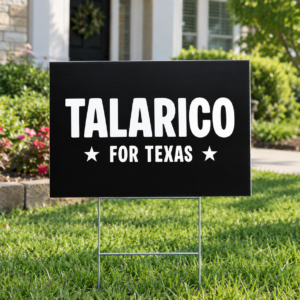 Talarico For Texas Yard Sign | 4mm Corrugated Lawn Sign