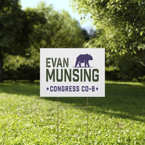 Evan Munsing Yard Sign | Official Evan Munsing Congress CO-8 Lawn Sign