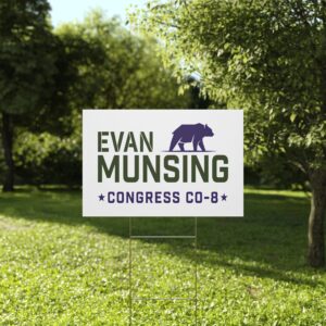 Evan Munsing Yard Sign | Official Evan Munsing Congress CO-8 Lawn Sign