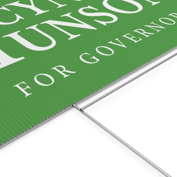 Cyndi Munson Yard Sign | Official Lawn Sign for Governor Campaign