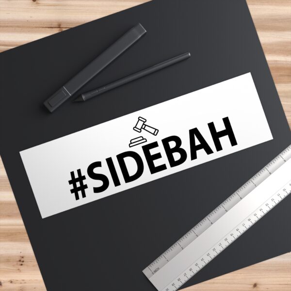 SIDEBAH Sticker – Lindsay Clancy Trial & Boston Accent Vinyl Decal