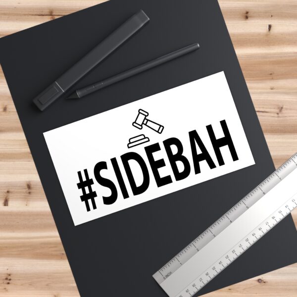SIDEBAH Sticker – Lindsay Clancy Trial & Boston Accent Vinyl Decal