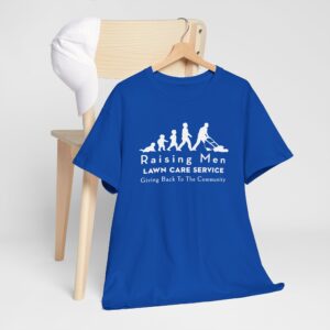 Raising Men Lawn Care Service T Shirt – Community Lawn Care Tee