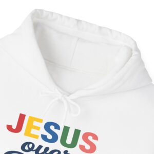 Jesus Over Pride Hoodie – Christian Faith Pullover