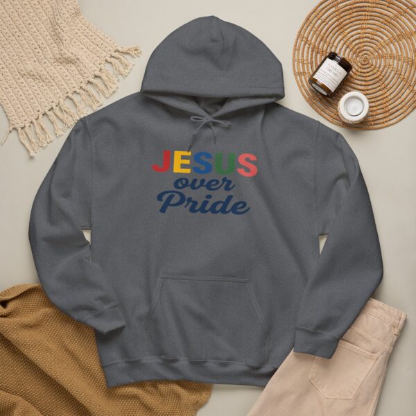 Jesus Over Pride Hoodie – Christian Faith Pullover
