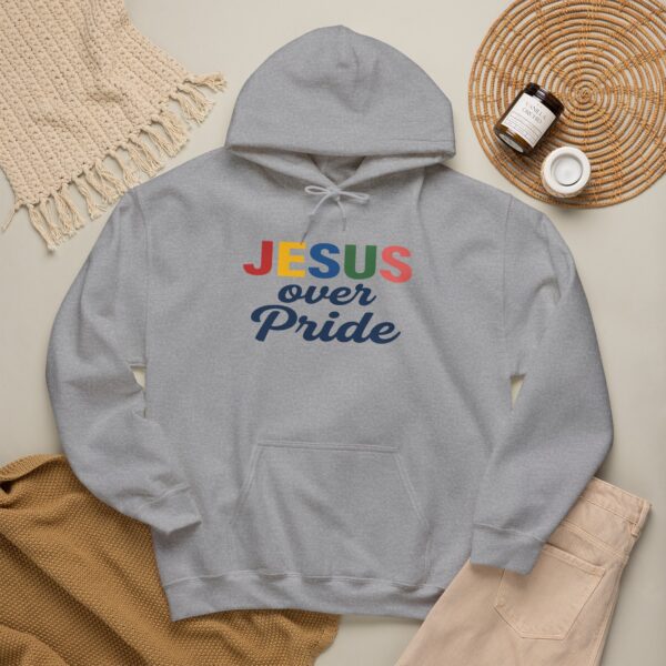 Jesus Over Pride Hoodie – Christian Faith Pullover